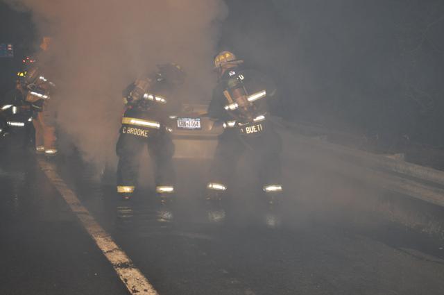 I-684 Car Fire November 2011